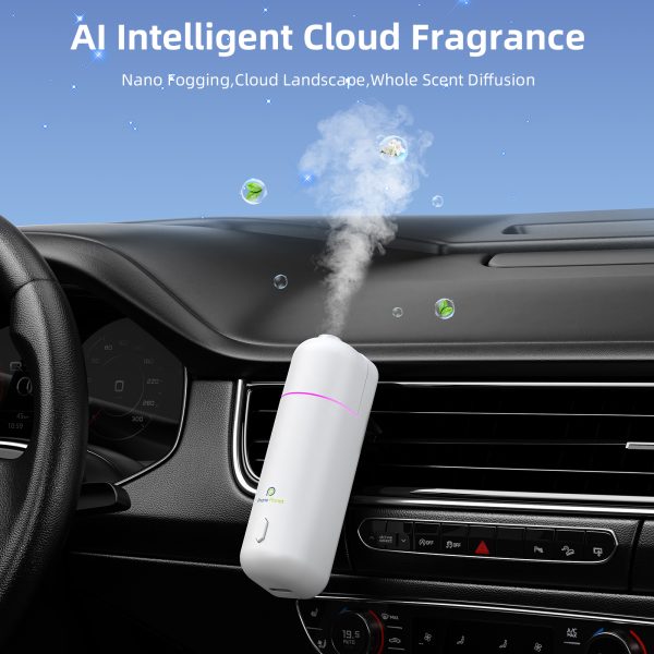 The Scentry mini car aroma diffuser (ultrasonic diffuser)with 6 scents