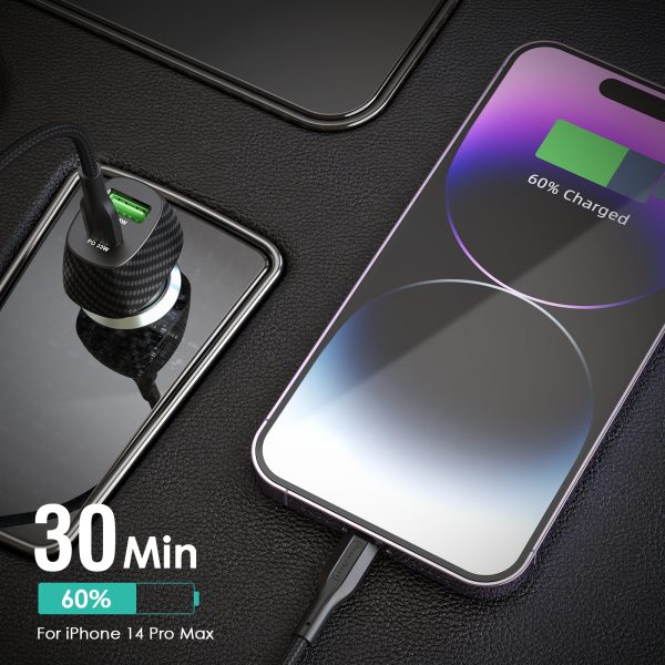 51W Type C+ USB Car Charger