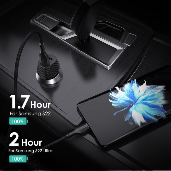 51W Type C+ USB Car Charger