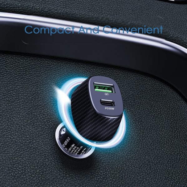 Car Fast Charging - 51W - 1C+1A