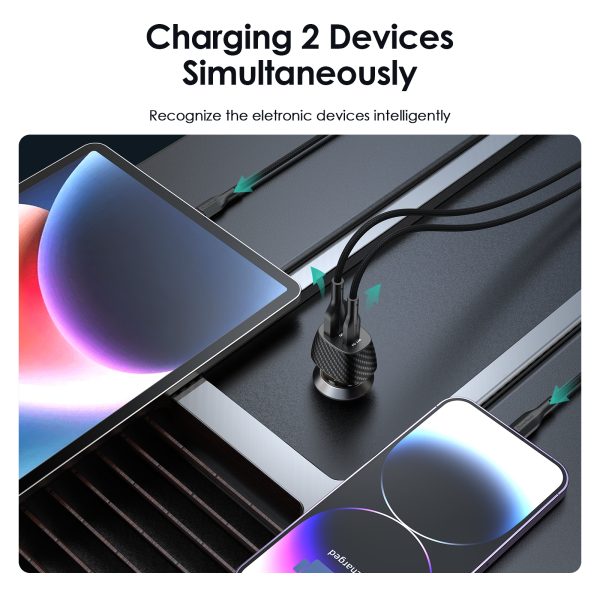 51W Type C+ USB Car Charger