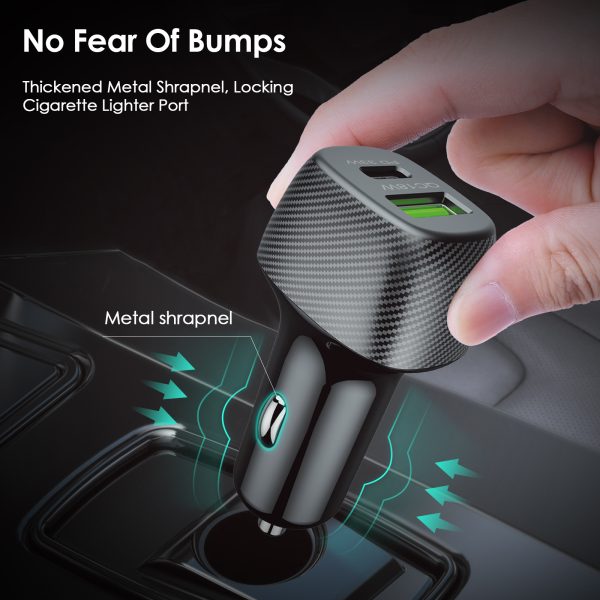 51W Type C+ USB Car Charger